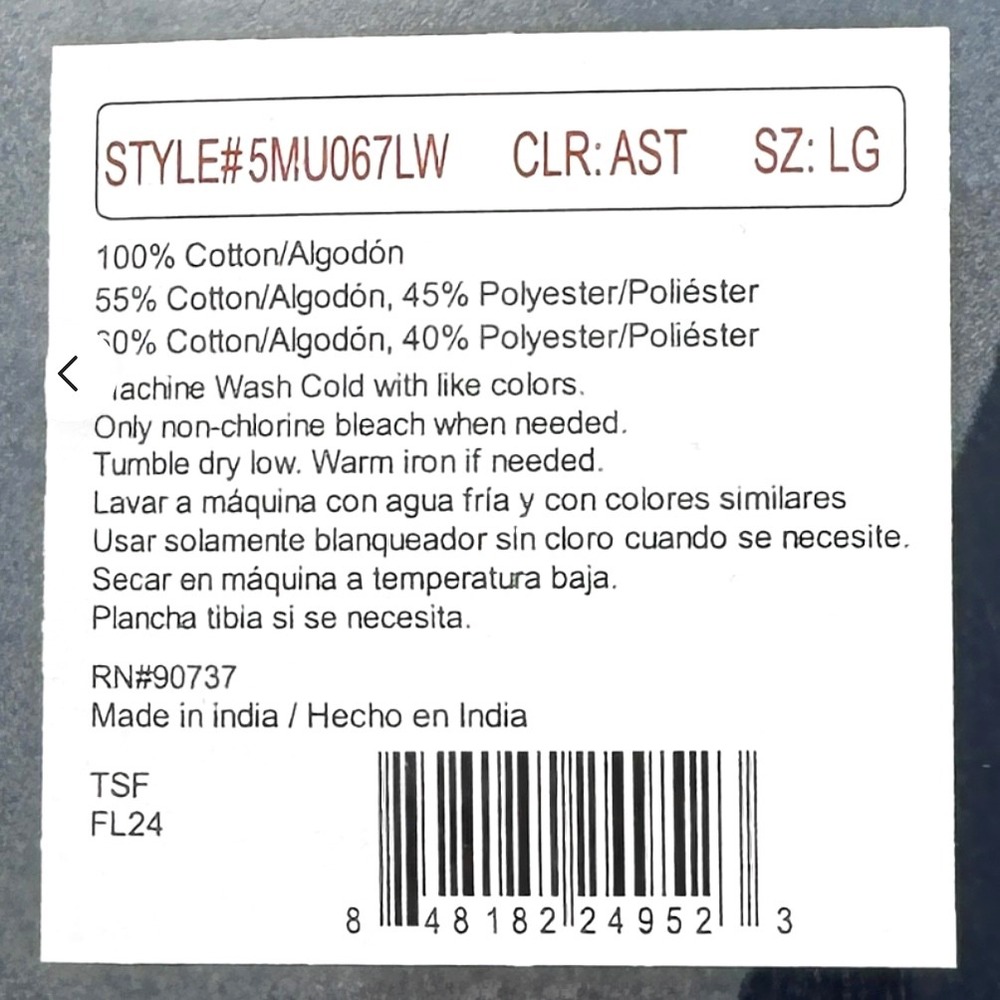 Levi's Low Rise Briefs / Underwear - NEW Mens Large (36-38) 5-Pack - #48488-D1‎ - Picture 2 of 2